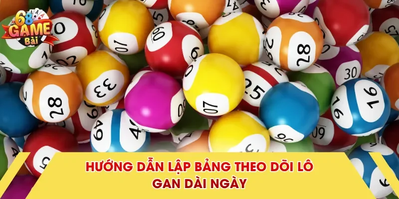 Hướng dẫn lập bảng theo dõi lô gan dài ngày